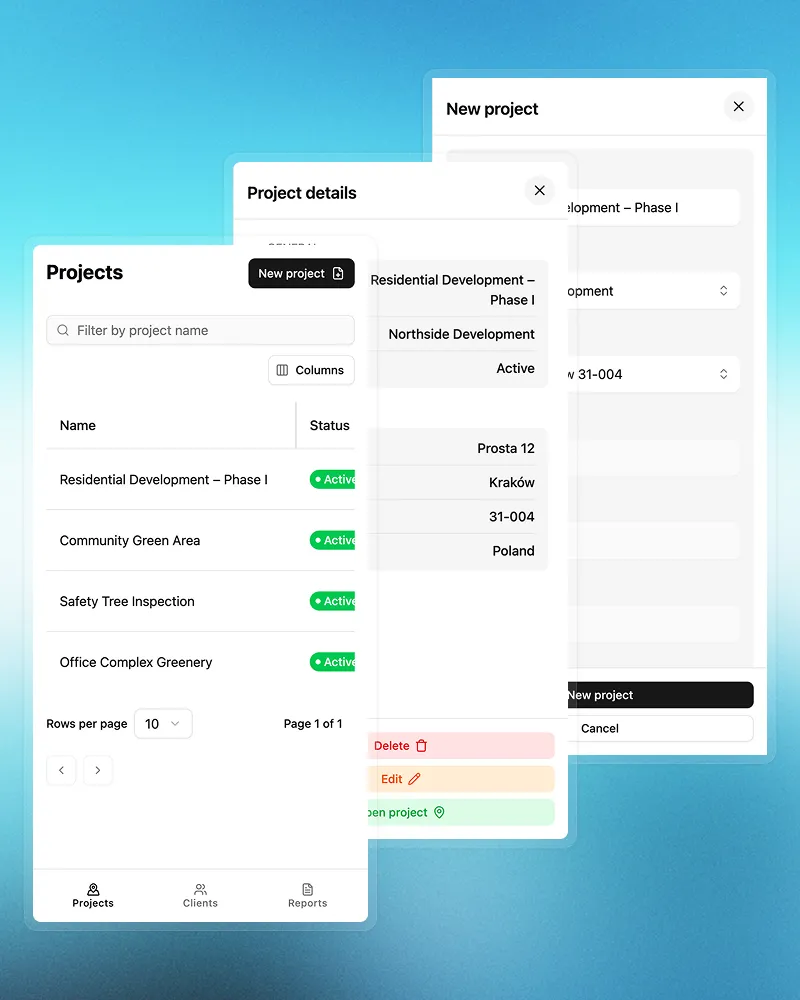 TreeAgent - Projekty, które odzwierciedlają Twoją pracę